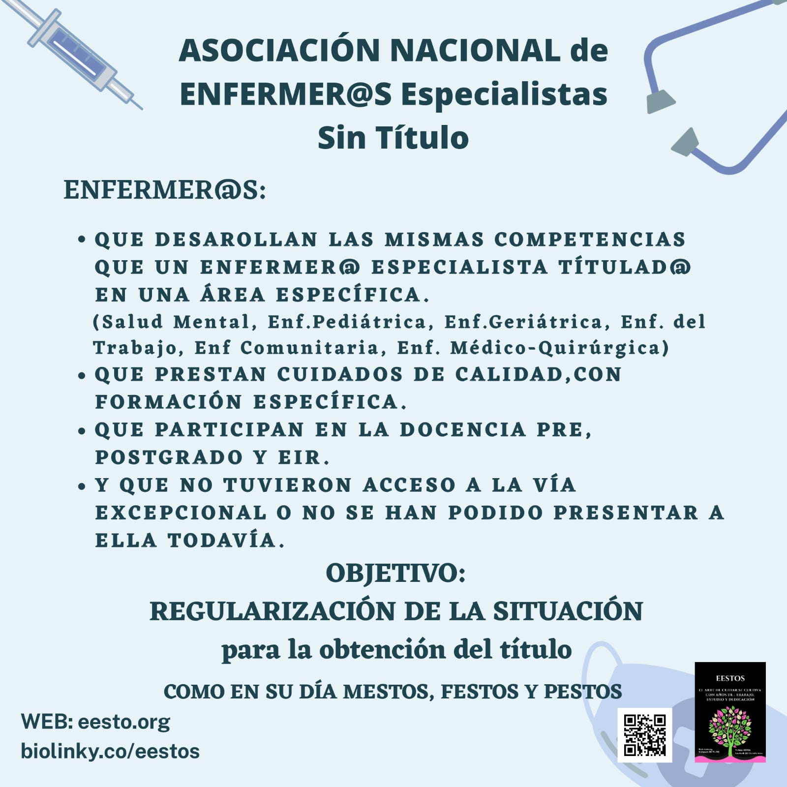 Cartelería Asociación Nacional EESTO semana 5 de octubre de 2020